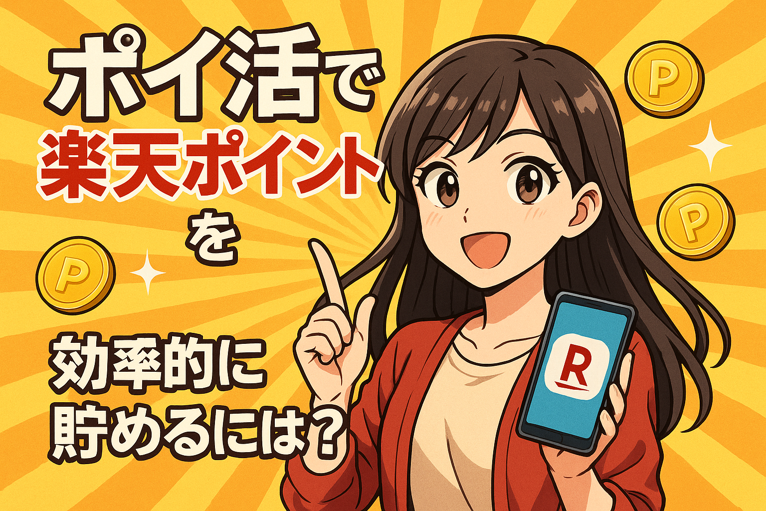 ポイ活で楽天ポイントを効率的に貯めるには？