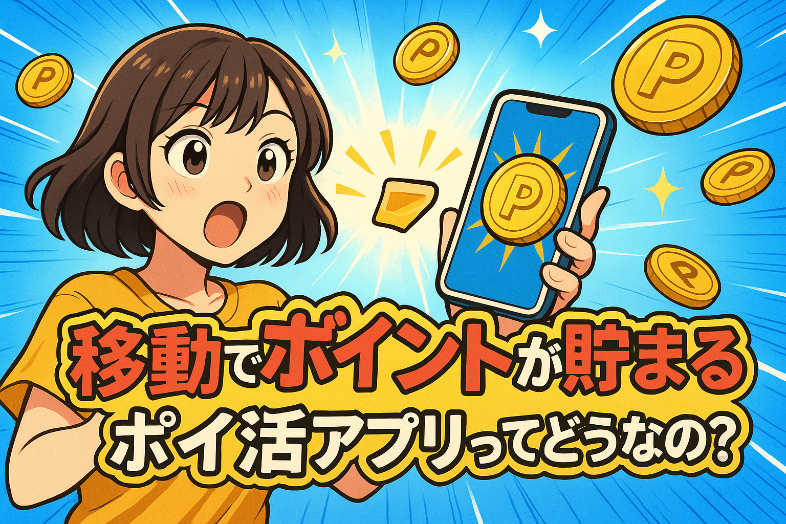移動でポイントが貯まるポイ活アプリってどうなの?