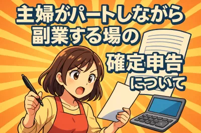 主婦がパートしながら副業する場合の確定申告について