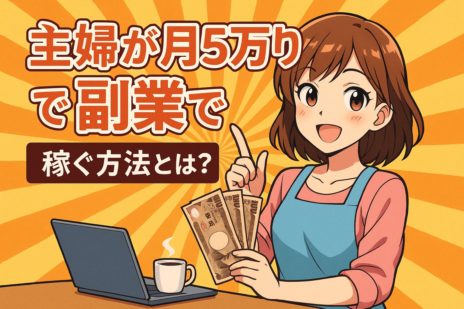 主婦が月5万円を副業で稼ぐ方法とは?